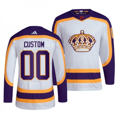 Mænd NHL Los Angeles Kings Trøje Tilpasset Adidas 2022-23 Hvid Reverse Retro 2.0 Authentic Mænd NHL Los Angeles Kings Trøje Tilpasset Adidas 2022-23 Hvid Reverse Retro 2.0 Authentic